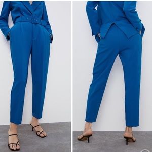 Zara NEW hight waisted belted pants Medium